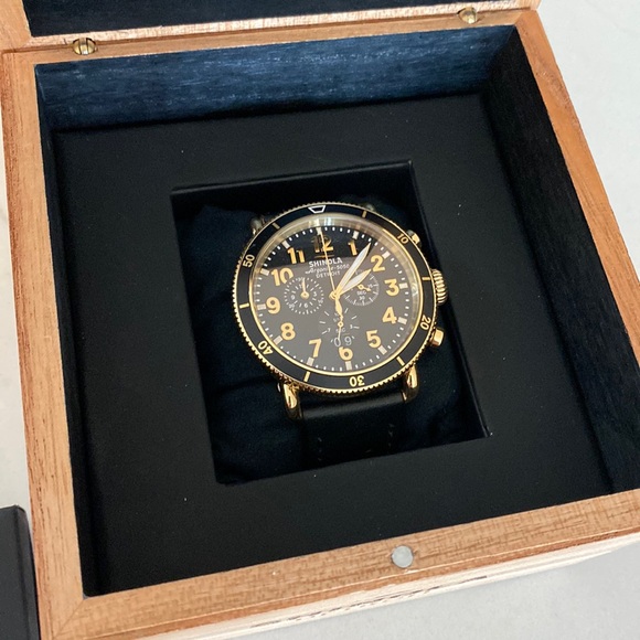 Shinola Other - Shinola Runwell Sports Chrono watch • 48mm stainless steel case • like new